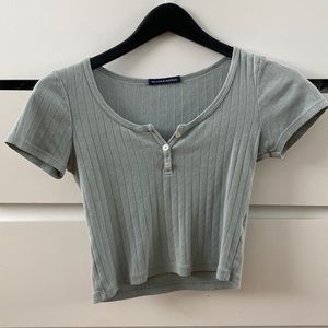 Brandy Melville sage green top!